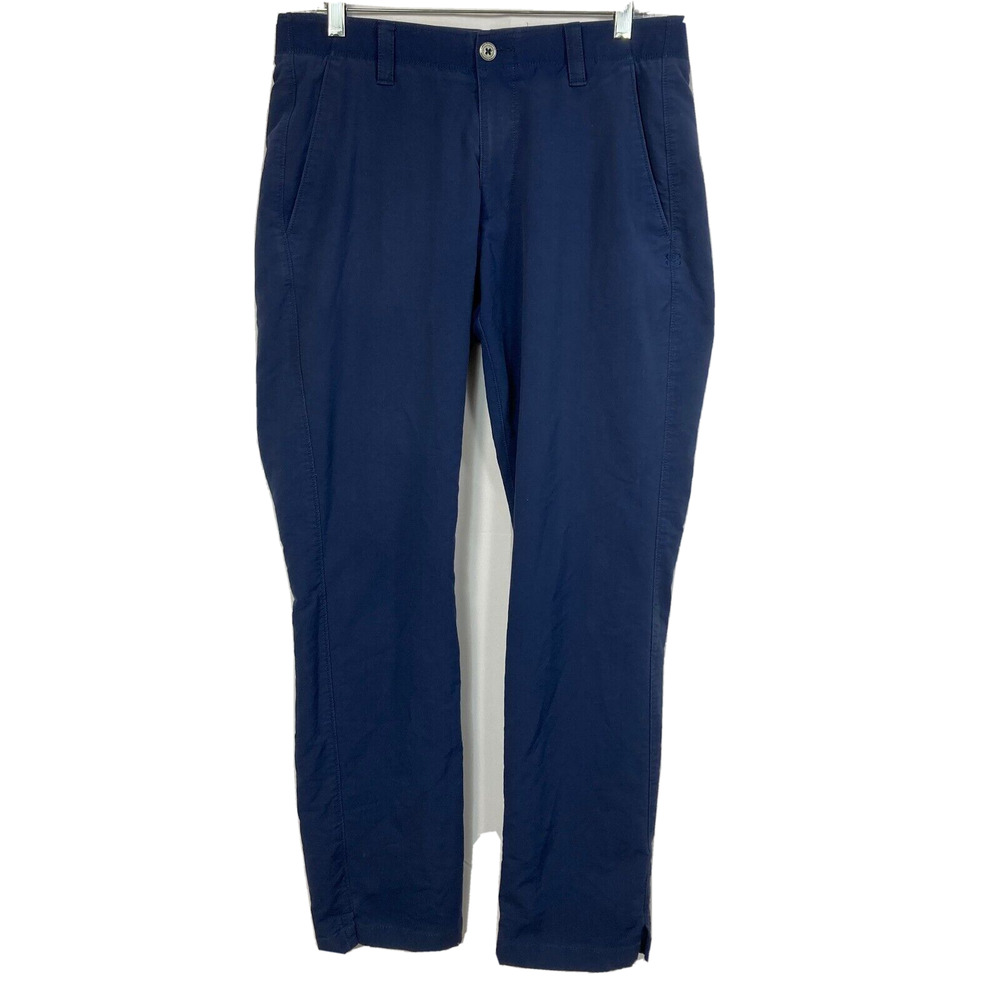 Under‎ Armour Pants Mens 34 Blue Straight Leg Golf Lightweight Stretch Straight